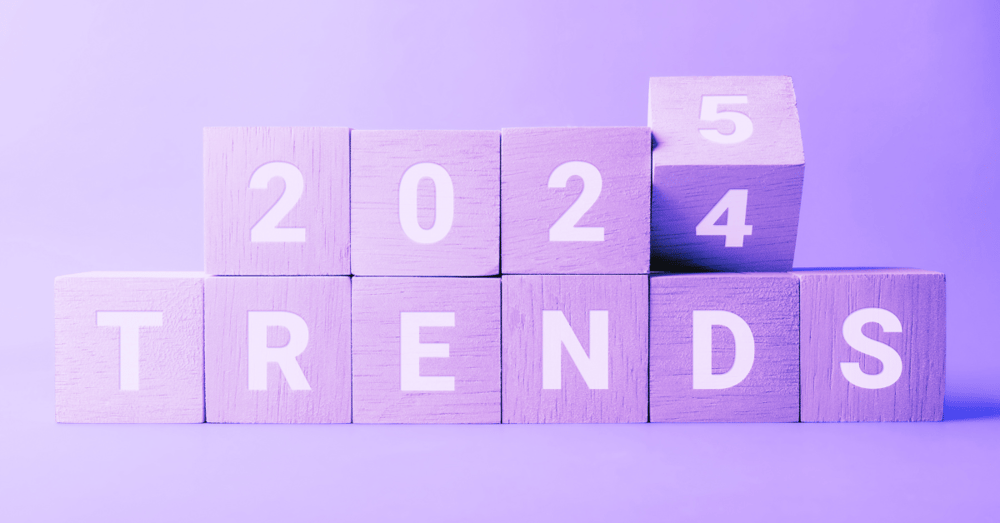 Blocks reading '2024 trends' with a purple filter applied.